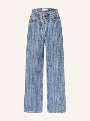 Ganni Jeansy Wide Leg blau