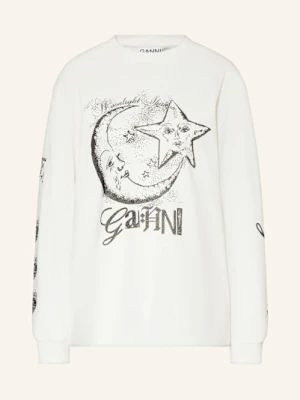 Ganni Koszulka Z Długim Rękawem weiss