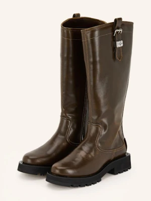 Ganni Kozaki Z Ćwiekami braun