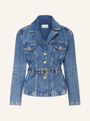 Ganni Kurtka Jeansowa blau