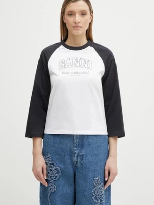 GANNI longsleeve bawełniany