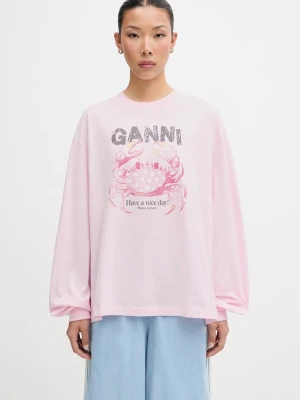 GANNI longsleeve damski bawełniany