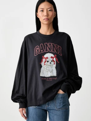 GANNI longsleeve damski bawełniany