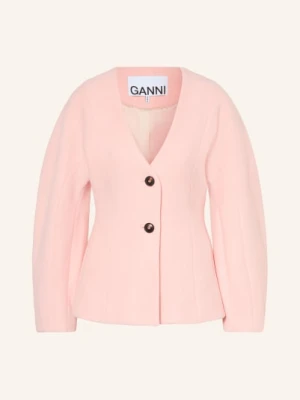 Ganni Marynarka rosa