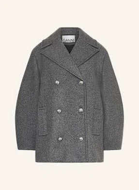 Ganni Płaszcz Bosmański grau