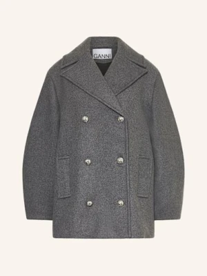 Ganni Płaszcz Bosmański grau