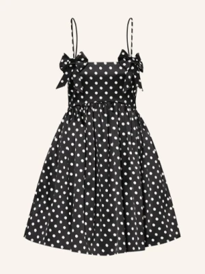 Ganni Satyna Sukienka schwarz