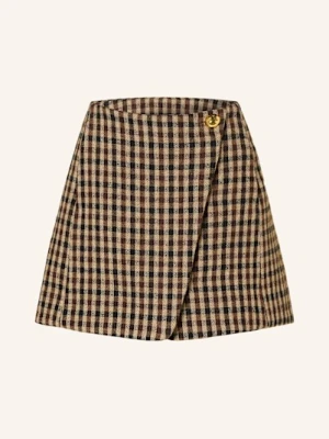 Ganni Spódnica Kopertowa braun