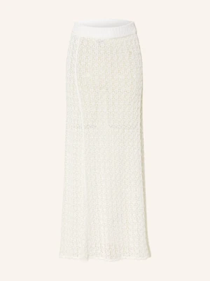Ganni Spódnica Z Dzianiny weiss