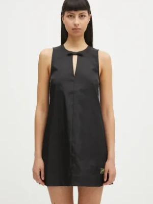 GANNI sukienka Duchesse Nylon Mini kolor czarny mini prosta W0472