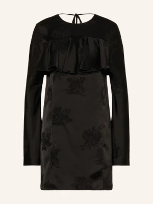 Ganni Sukienka Koktajlowa schwarz