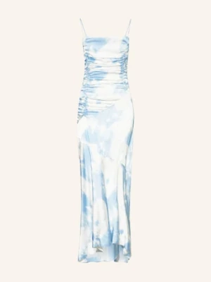 Ganni Sukienka Satynowa blau