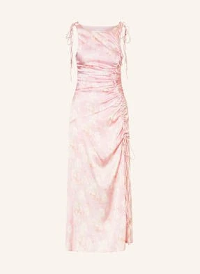 Ganni Sukienka Satynowa pink