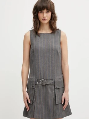 GANNI sukienka z dodatkiem wełny