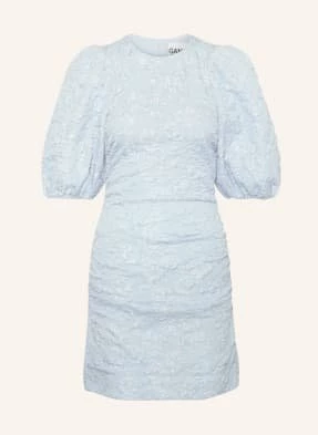 Ganni Sukienka Żakardowa blau