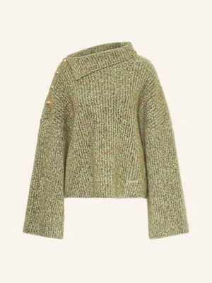 Ganni Sweter Z Dodatkiem Moheru gruen
