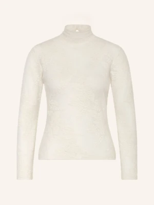 Ganni Sweter Żakardowy Z Alpaką weiss