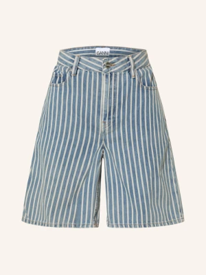 Ganni Szorty Jeansowe blau