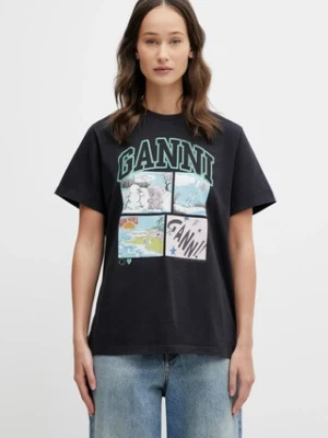 GANNI t-shirt bawełniany