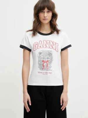 GANNI t-shirt bawełniany