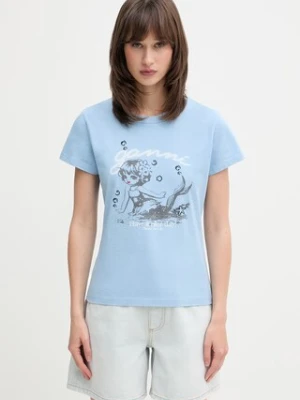 GANNI T-shirt bawełniany damski