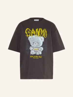 Ganni T-Shirt grau szary