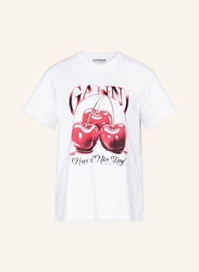 Ganni T-Shirt weiss