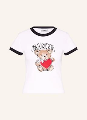 Ganni T-Shirt weiss