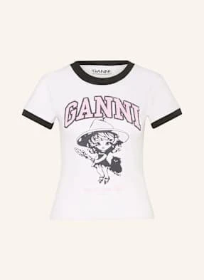 Ganni T-Shirt weiss