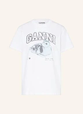 Ganni T-Shirt weiss