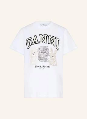Ganni T-Shirt weiss