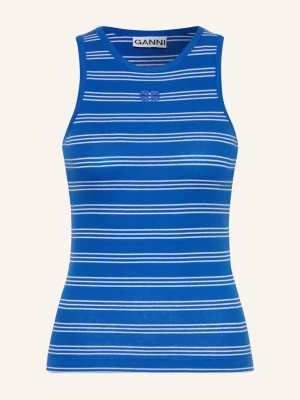 Ganni Top blau