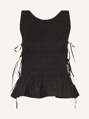 Ganni Top schwarz