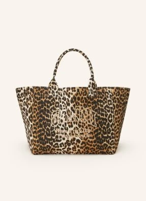 Ganni Torba Shopper braun