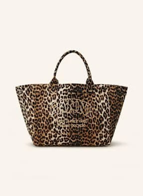 Ganni Torba Shopper braun