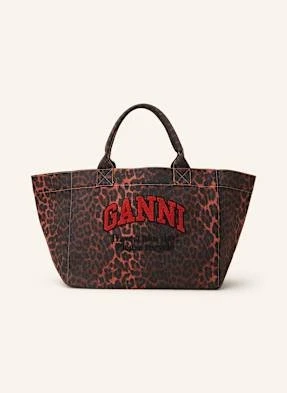 Ganni Torba Shopper Xxl rot