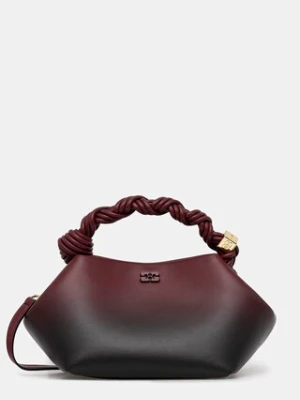 GANNI torebka Bou Bag Small Gradient kolor bordowy A6756