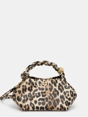 GANNI torebka Ganni Bou Bag Small Print kolor beżowy A6494