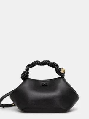 GANNI torebka skórzana Bou Bag Small kolor czarny A5241