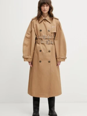 GANNI trencz bawełniany