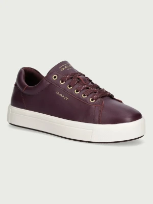 Gant Avino sneakersy damskie skórzane bordowy