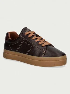 Gant Avona sneakersy damskie skórzane brązowy