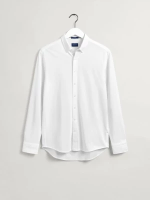 GANT Biała koszula męska o regularnym kroju Tech Prep