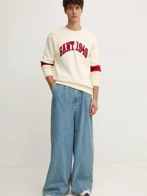 Gant bluza bawełniana beżowy