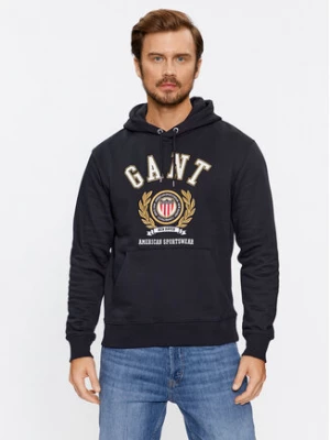 Gant Bluza Crest Hoodie 2006069 Czarny Relaxed Fit