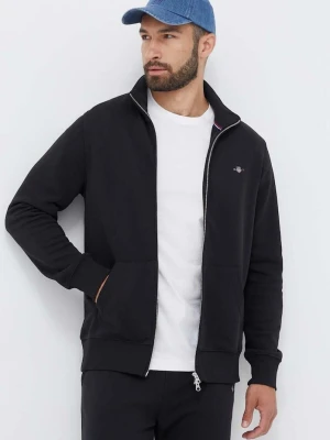 Gant bluza rozpinana męska z bawełną czarny
