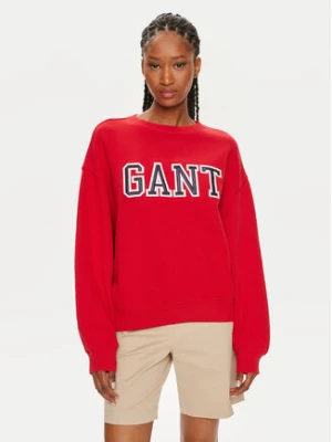 Gant Bluza Logo 4200840 Czerwony Relaxed Fit