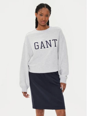 Gant Bluza Logo 4200840 Szary Relaxed Fit