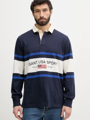 Gant bluza męska bawełniana granatowy