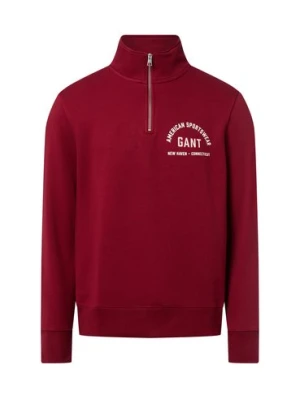 Gant Bluza męska Mężczyźni czerwony jednolity,